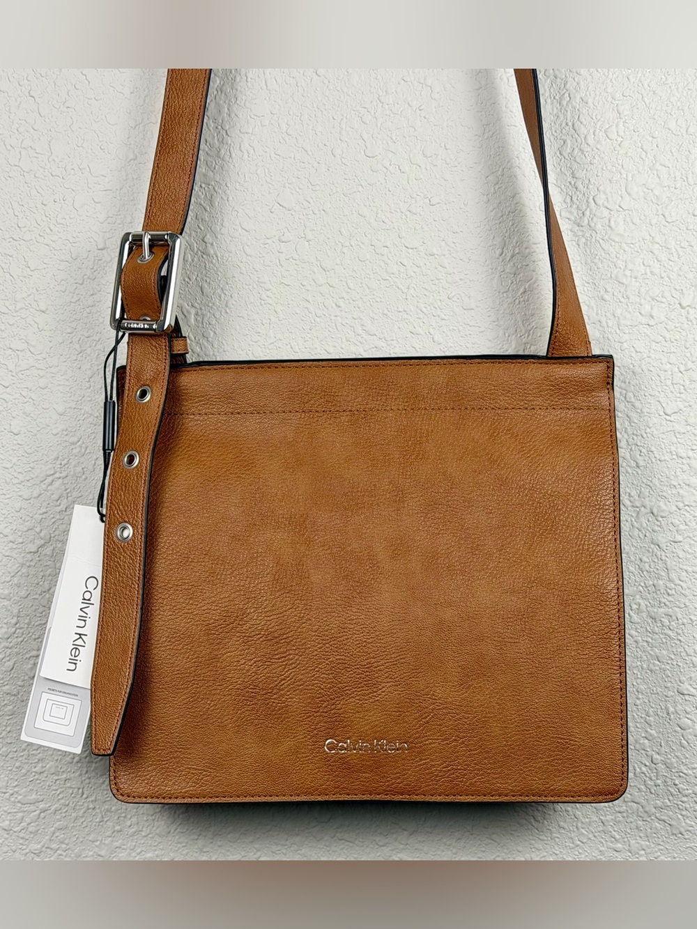 Calvin Klein Havana Novelty Organizational Crossbody Bag Caramel NEW With Tags - Picture 1 of 11